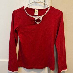 Red Top Lace Detail